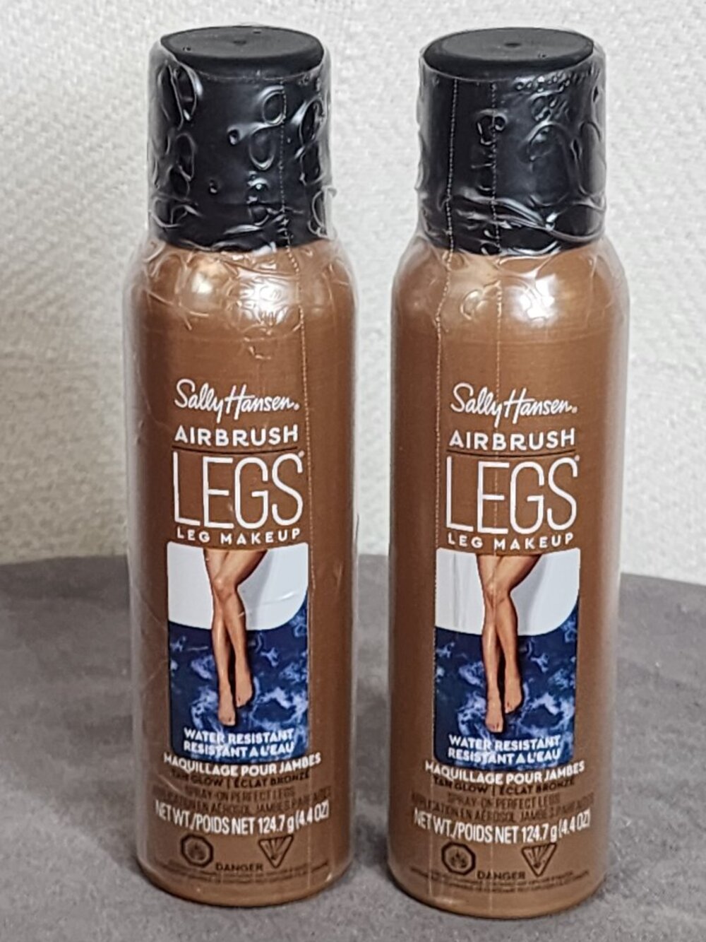 Sally Hansen Airbrush Legs Water Resistant 4.4oz Spray On LegMakeup Tan Glow 2CT